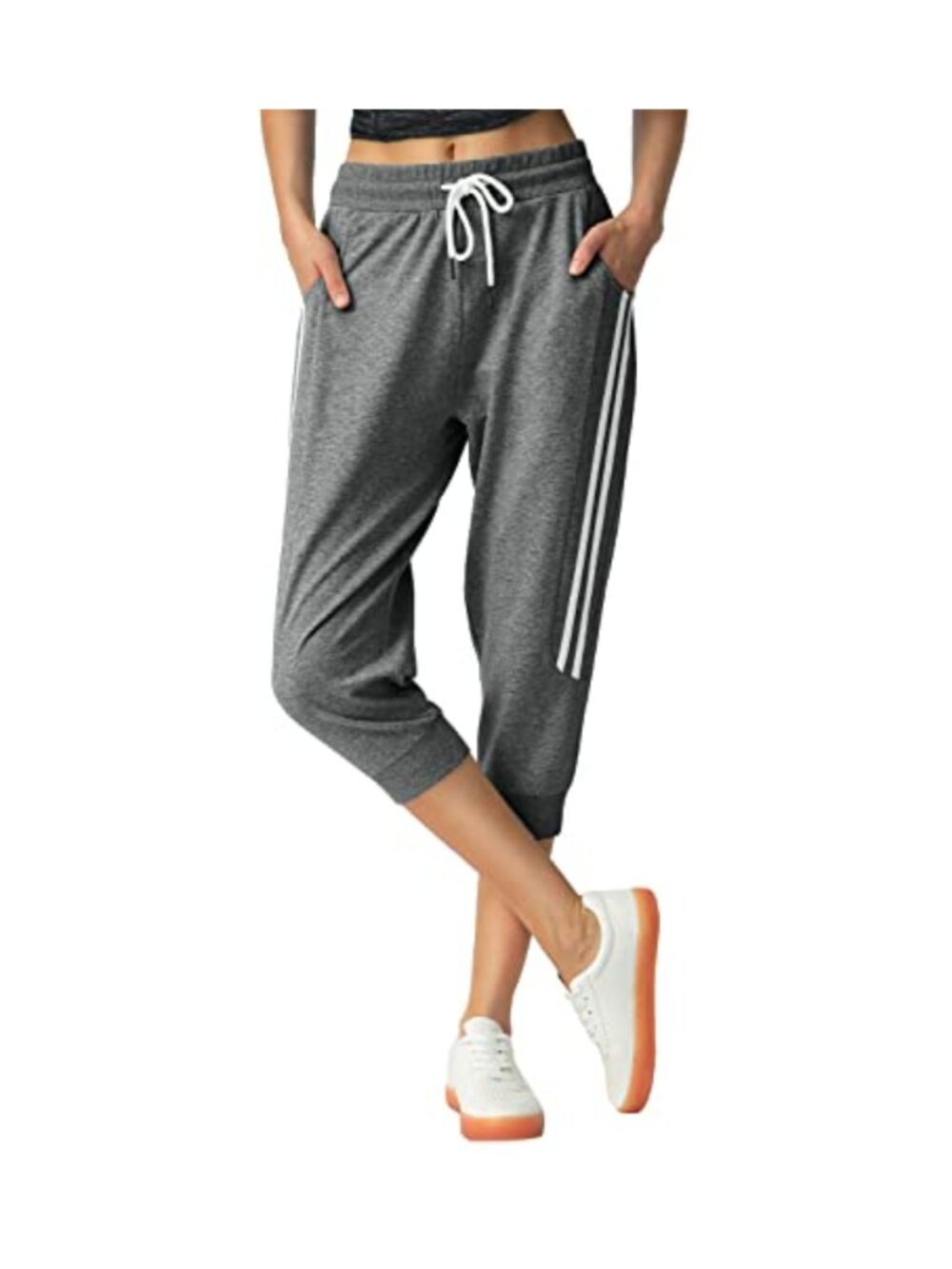 95% Cotton Capri Sweatpants Lounge Joggers